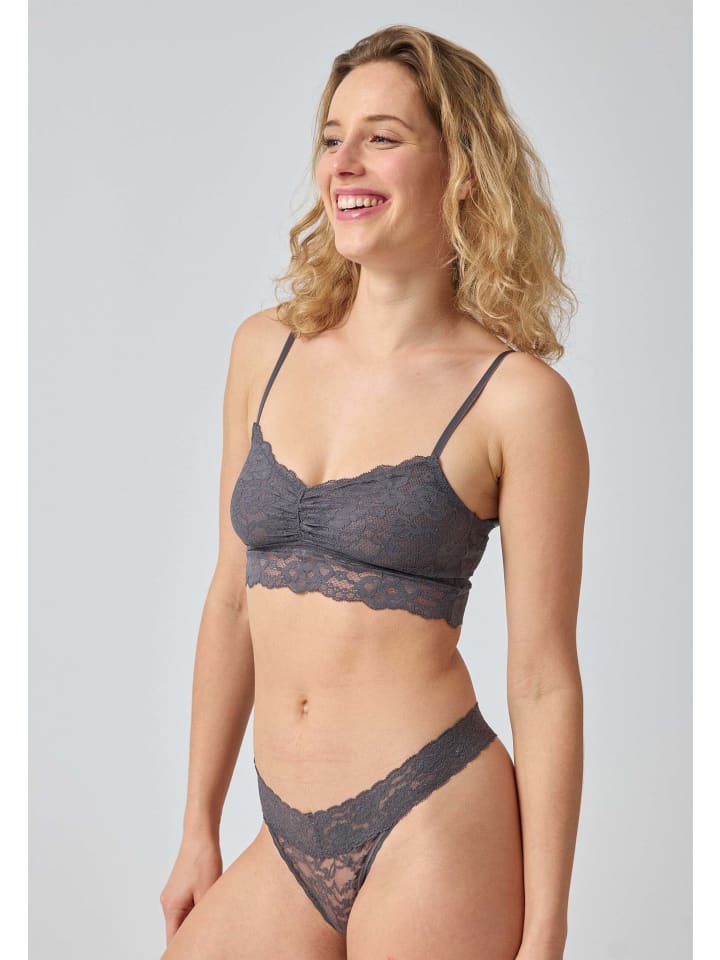 SNOCKS Spitzen-BH Damen 1 Stück in Grau günstig kaufen