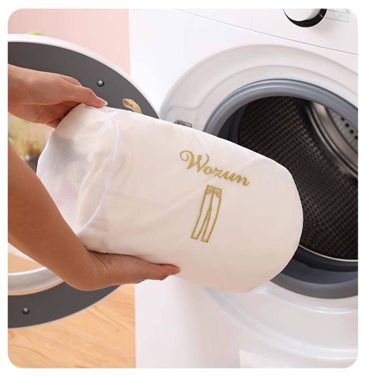 FIDDY Wäschenetz Mesh-Wäschesack – exquisiter Reise-Wäschesack,(6-St), Wäschesack mit großem Fassungsvermögen, perfekt für Waschsalons