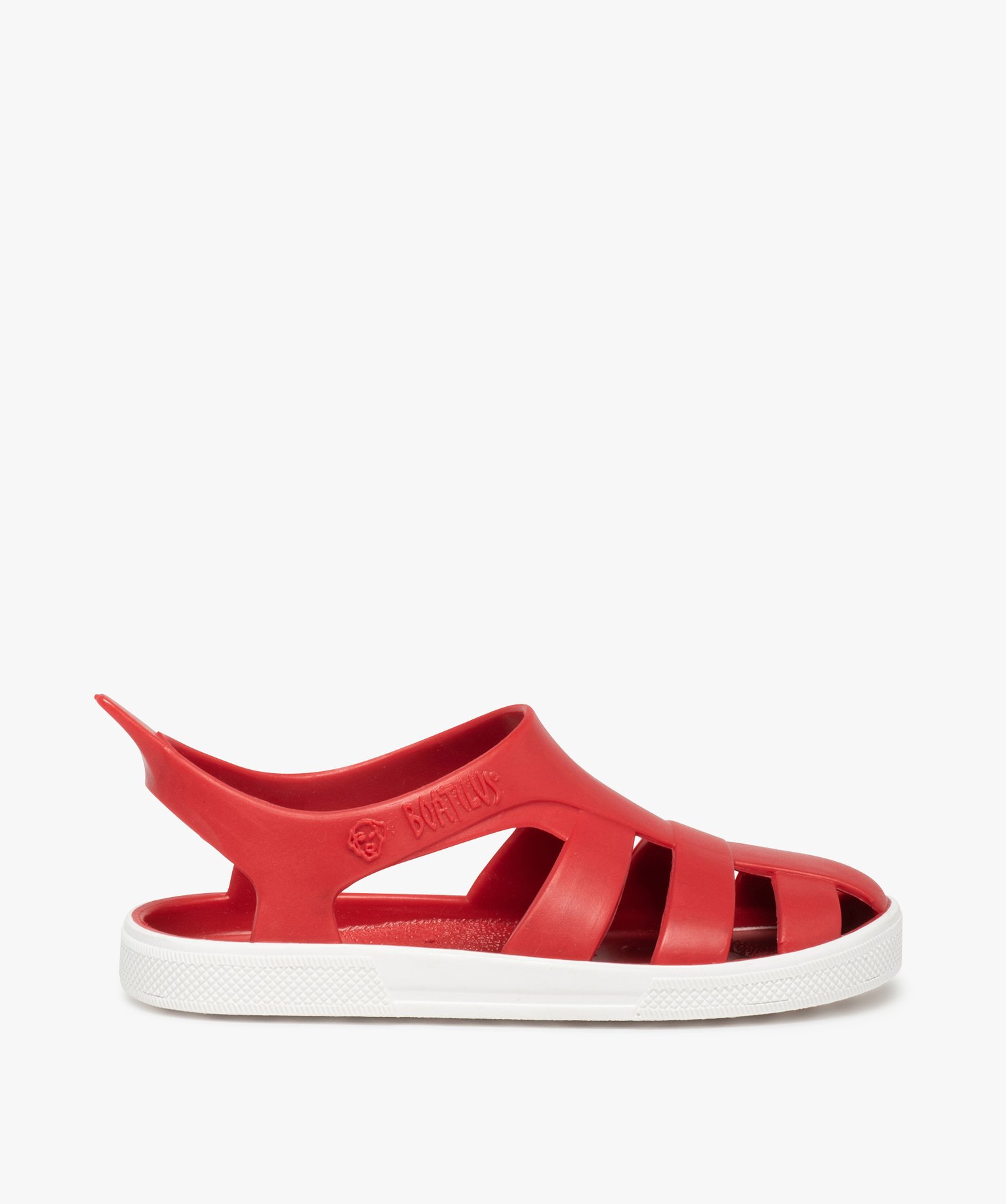 Sandales de plage enfant à brides souples - Boatilus rouge | GEMO