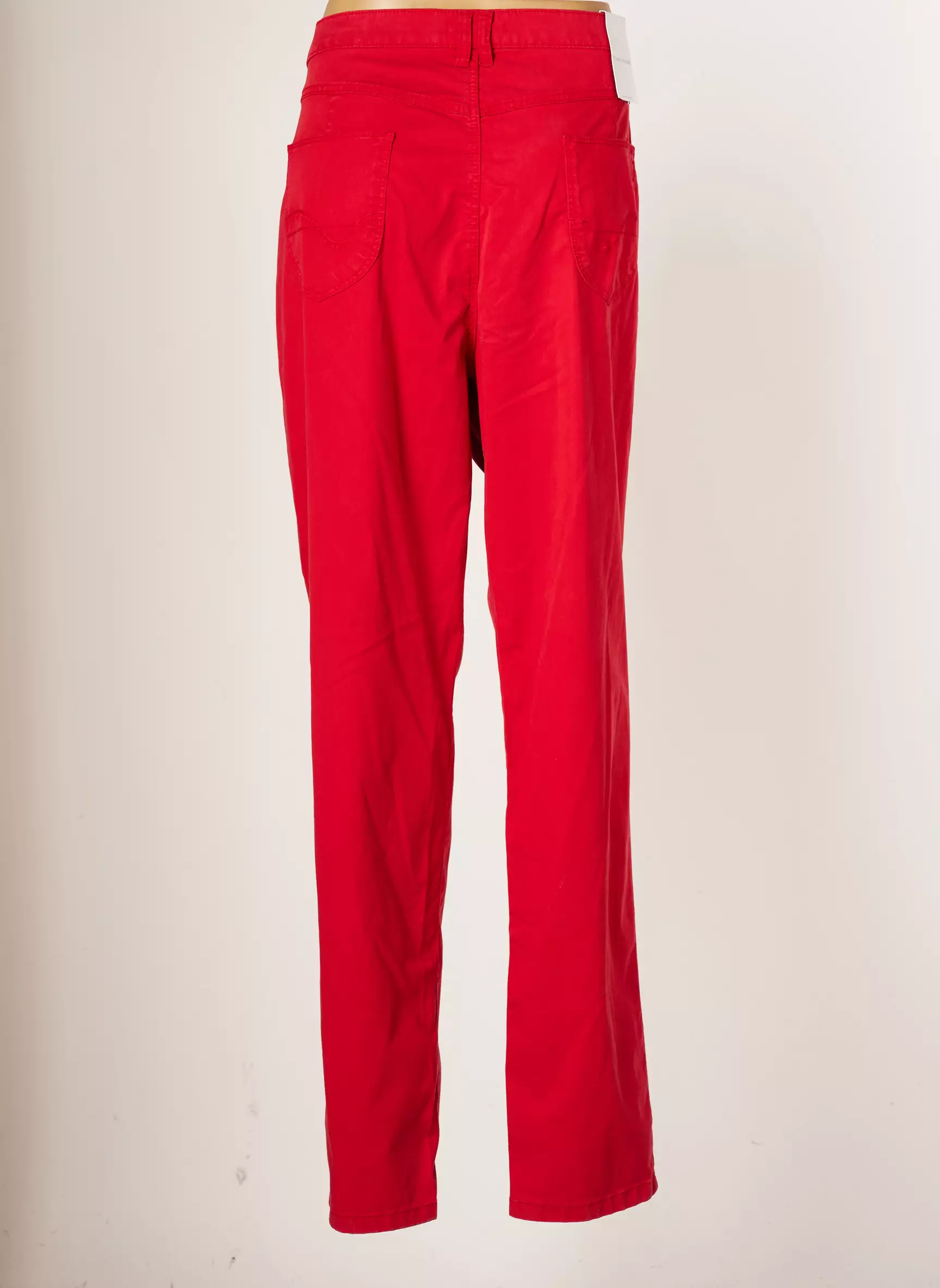 Saint Hilaire Pantalons Droits Femme couleur rouge