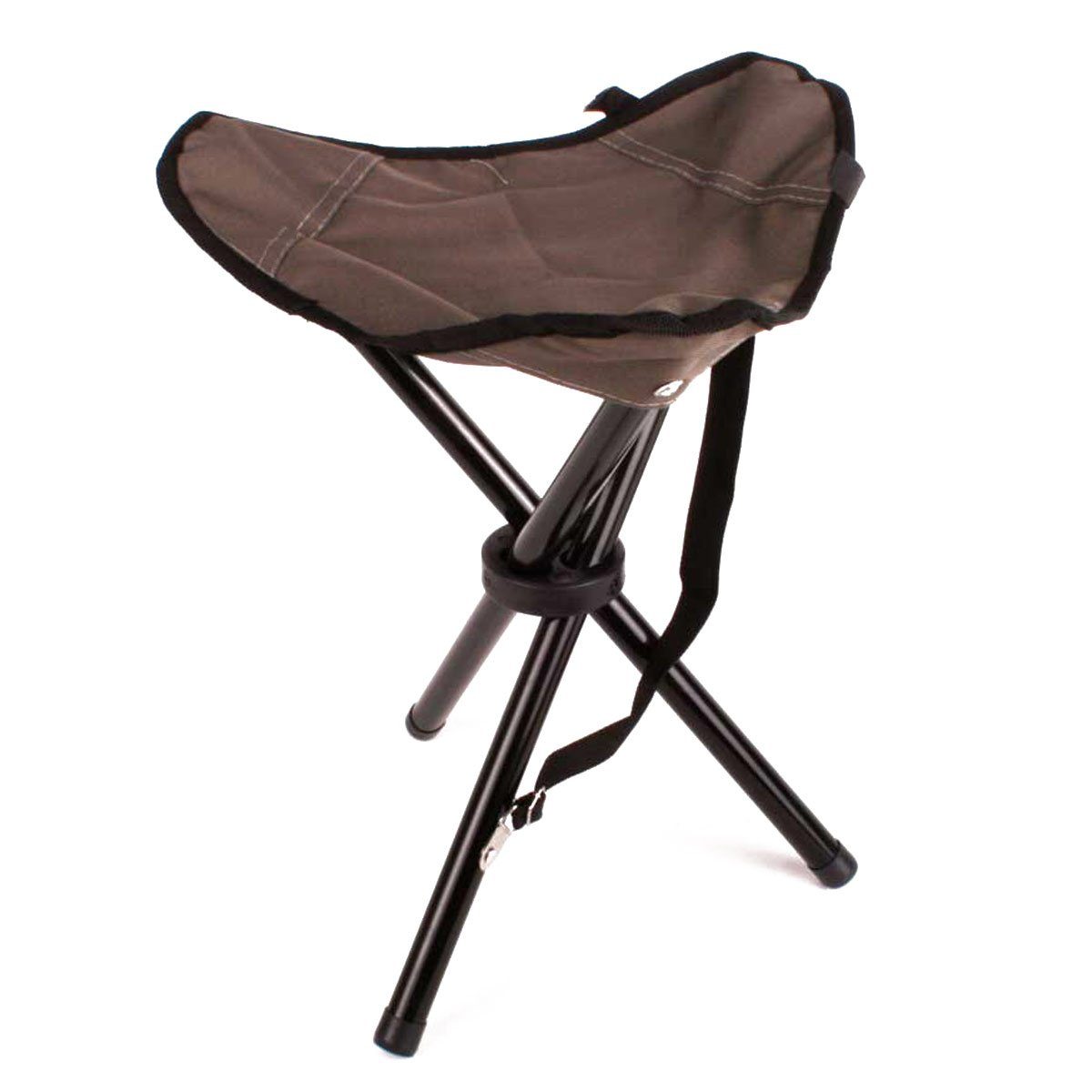 Goods+Gadgets Campinghocker Dreibein Campingstuhl (Angelhocker), Klapphocker