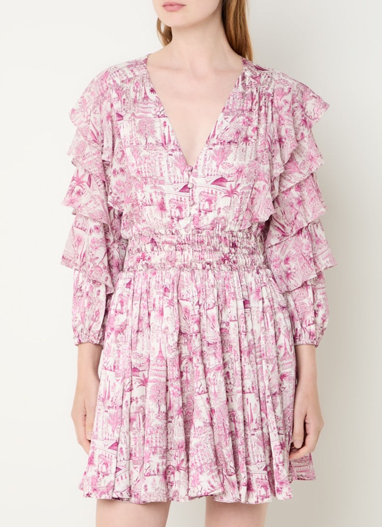 Rochie-tunică cu imprimeu Maje