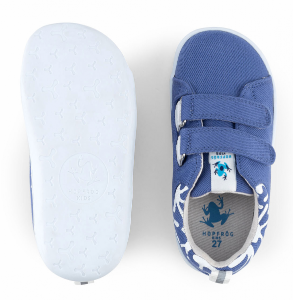 HopFrög ~ Smart Walker Canvas Sneaker ~ Eco Blue/Violet
