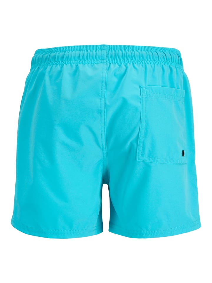 JACK & JONES Junior Badeshorts  JPSTMAUI JJSWIM DOUBLE LOGO JNR in scuba blue günstig kaufen 140
