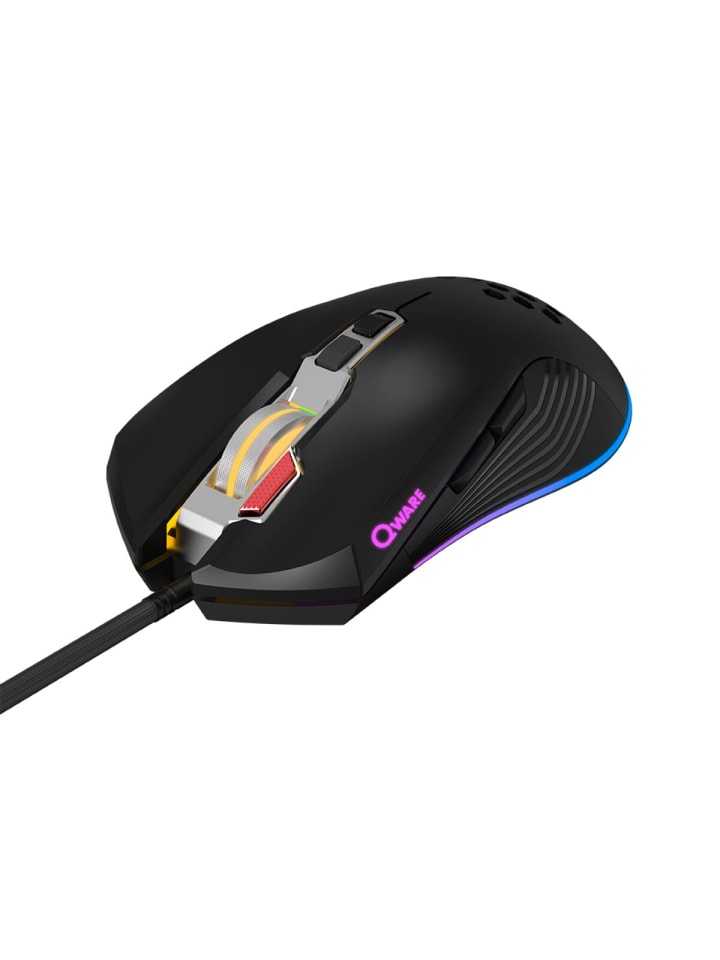 COFI 1453 Qware Gaming Maus Tampa – Kabelgebundene Maus mit 8 Tasten & in Schwarz günstig kaufen onesize