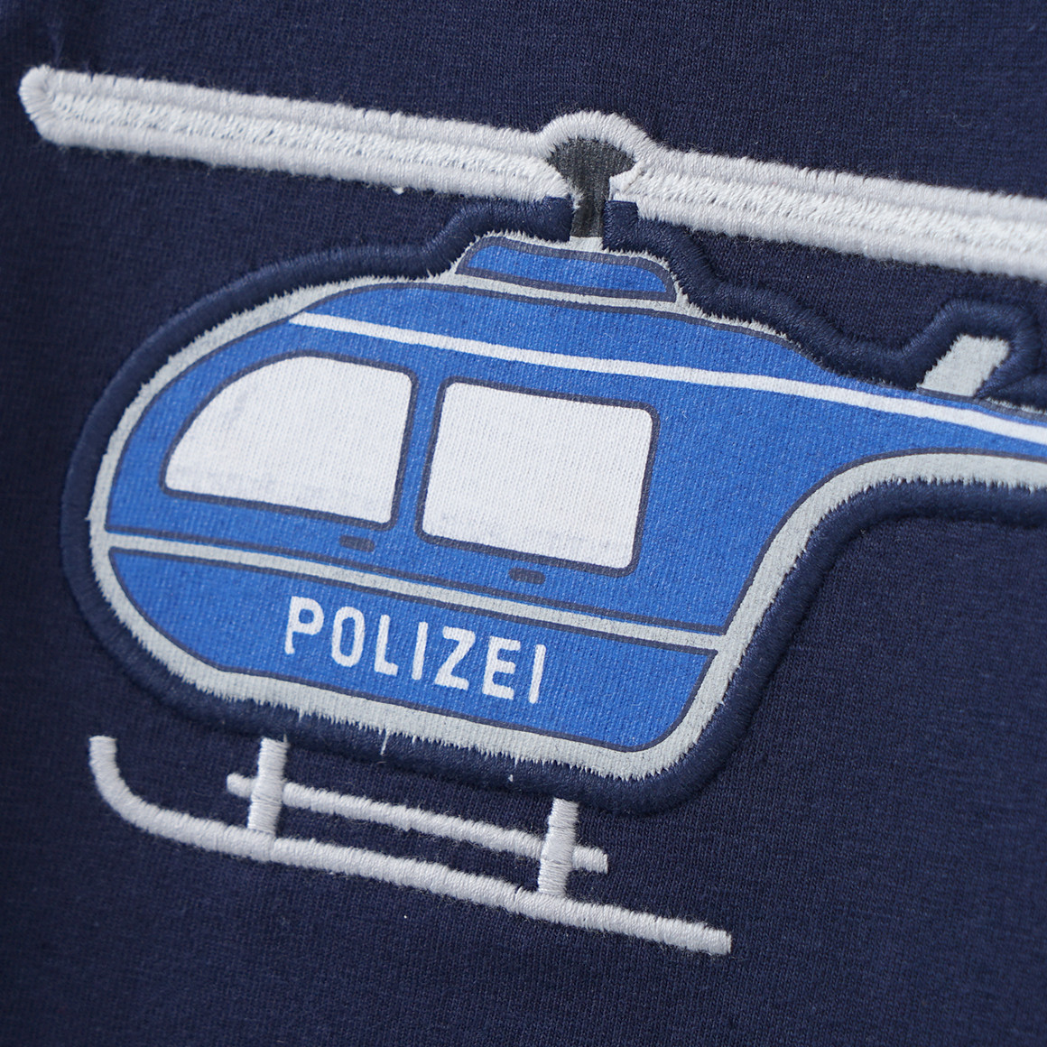 Kinder Langarmshirt mit Hubschrauber-Motiv