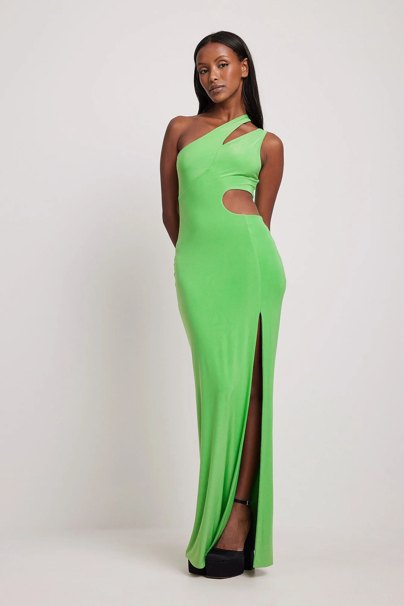 Cut out Maxikleid mit hohem Schlitz