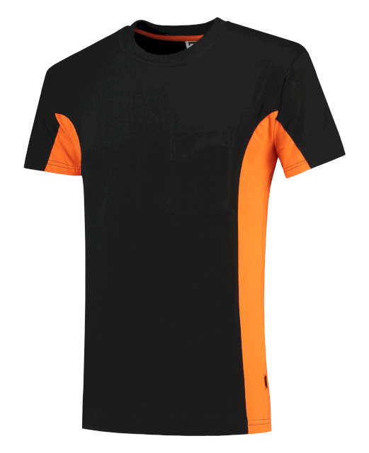 Camiseta Tricorp bicolor con bolsillo en el pecho 102002