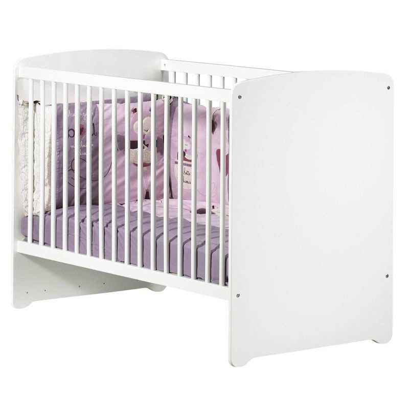 Lit bébé 120x60 Basic blanc