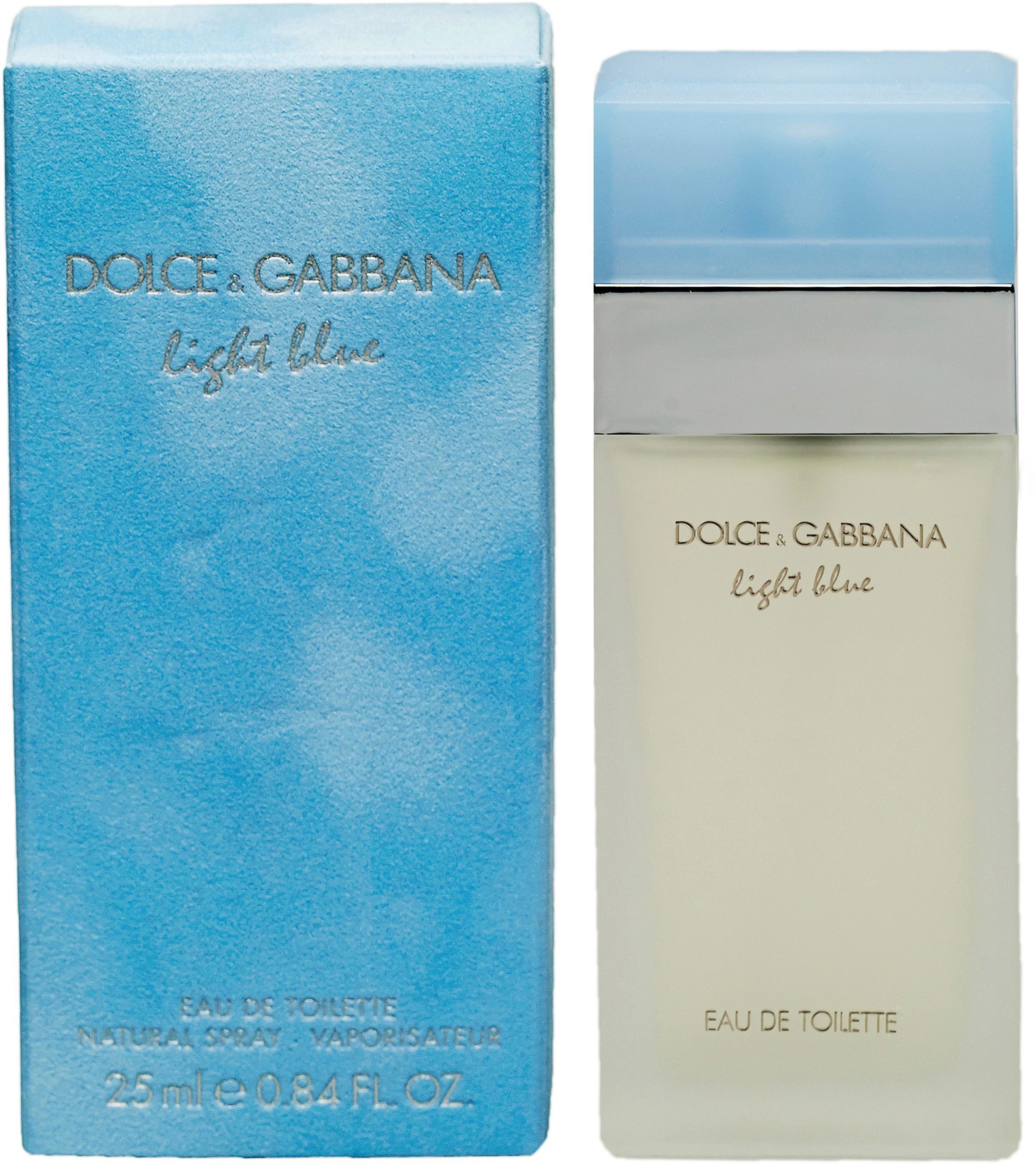 DOLCE & GABBANA Eau de Toilette Light Blue, EdT for her, mediterraner Duft, Parfum im Zerstäuber