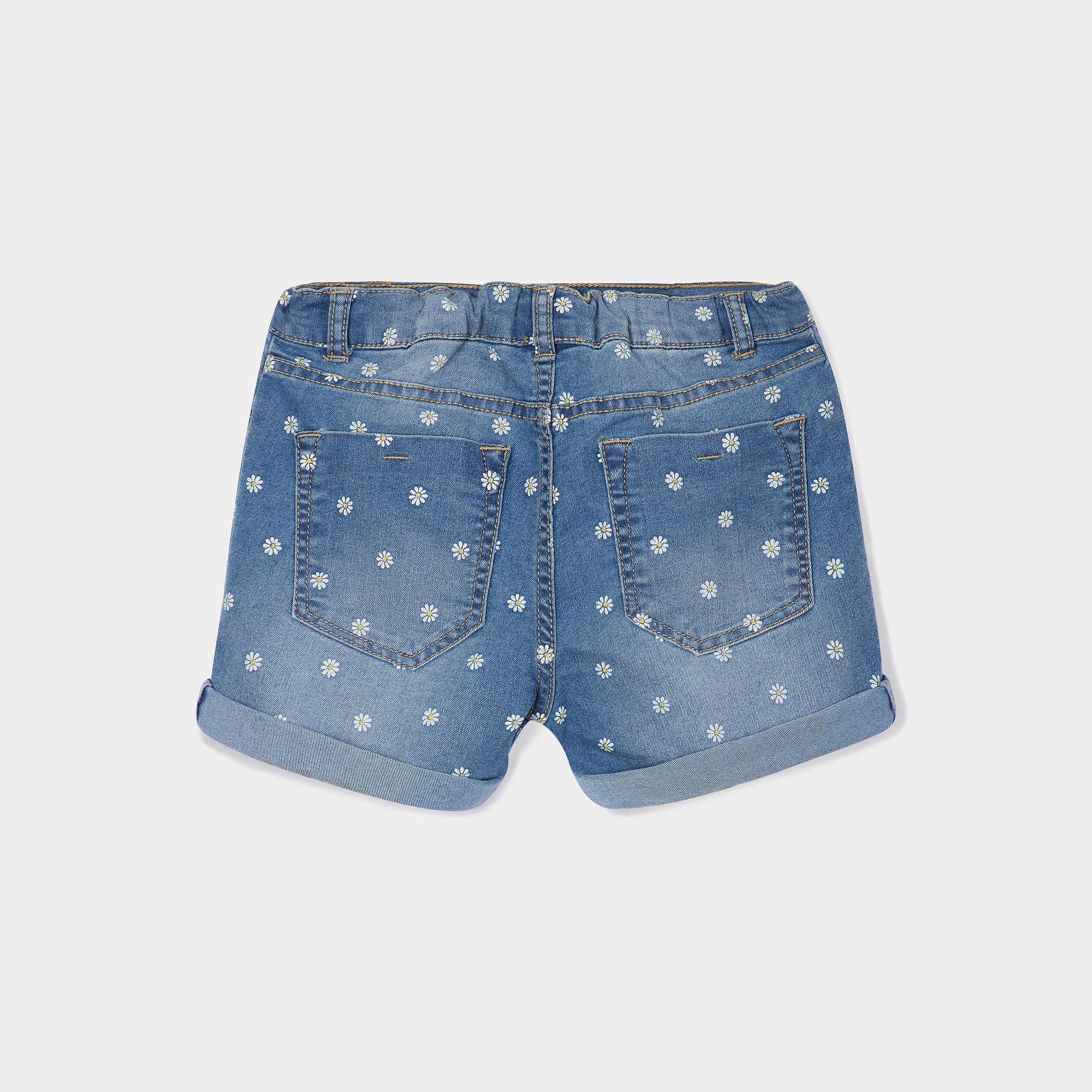 Short droit en jean bleu ciel fille | La Halle