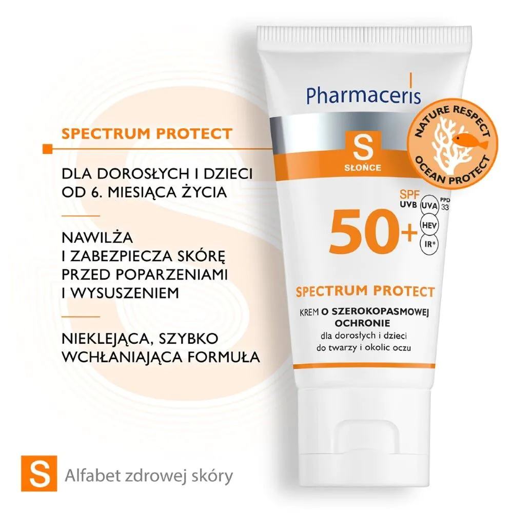 Pharmaceris S Creme med bredbåndsbeskyttelse SPF50+
