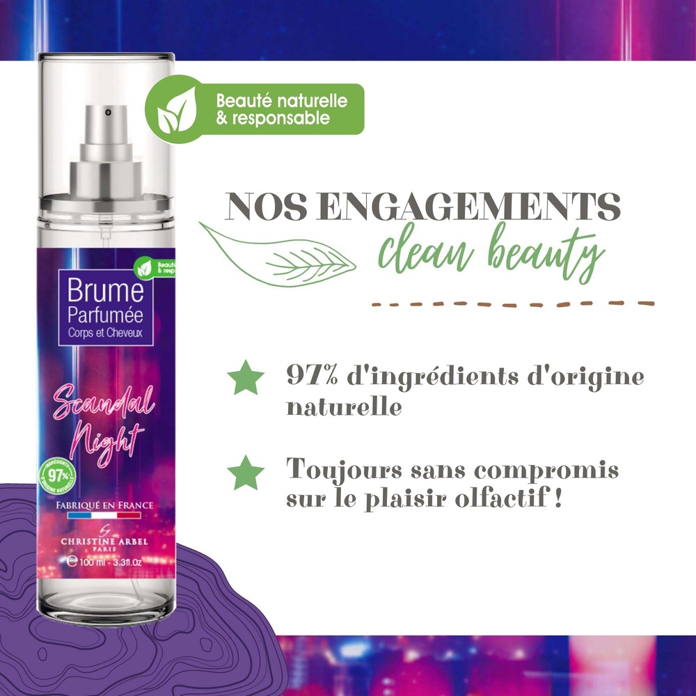 christine arbel Brume Corps et Cheveux SCANDAL NIGHT 100ml BRUME PARFUMEE