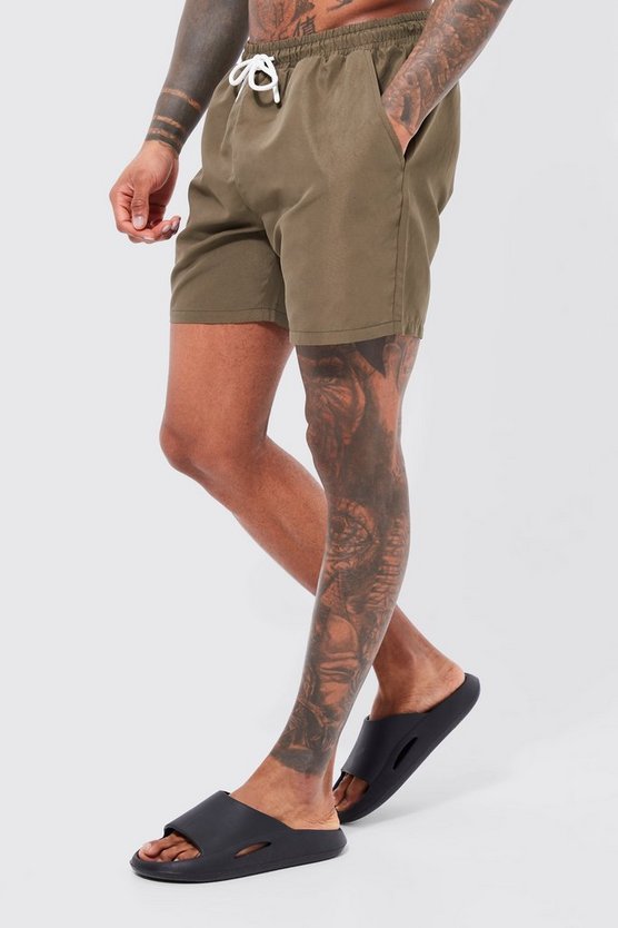 Mittellange Badehose