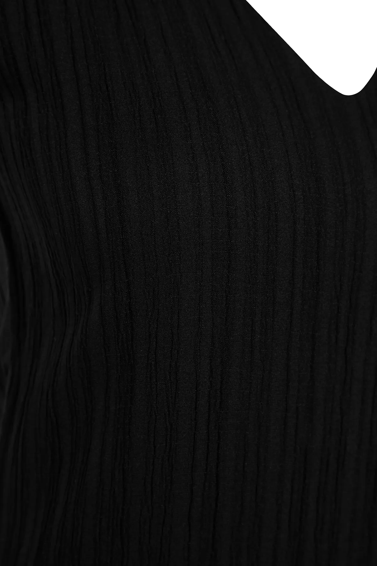 Trendyol Collection  Schwarzes, gewebtes Mini-Strandkleid zum Binden TBESS23EL00108