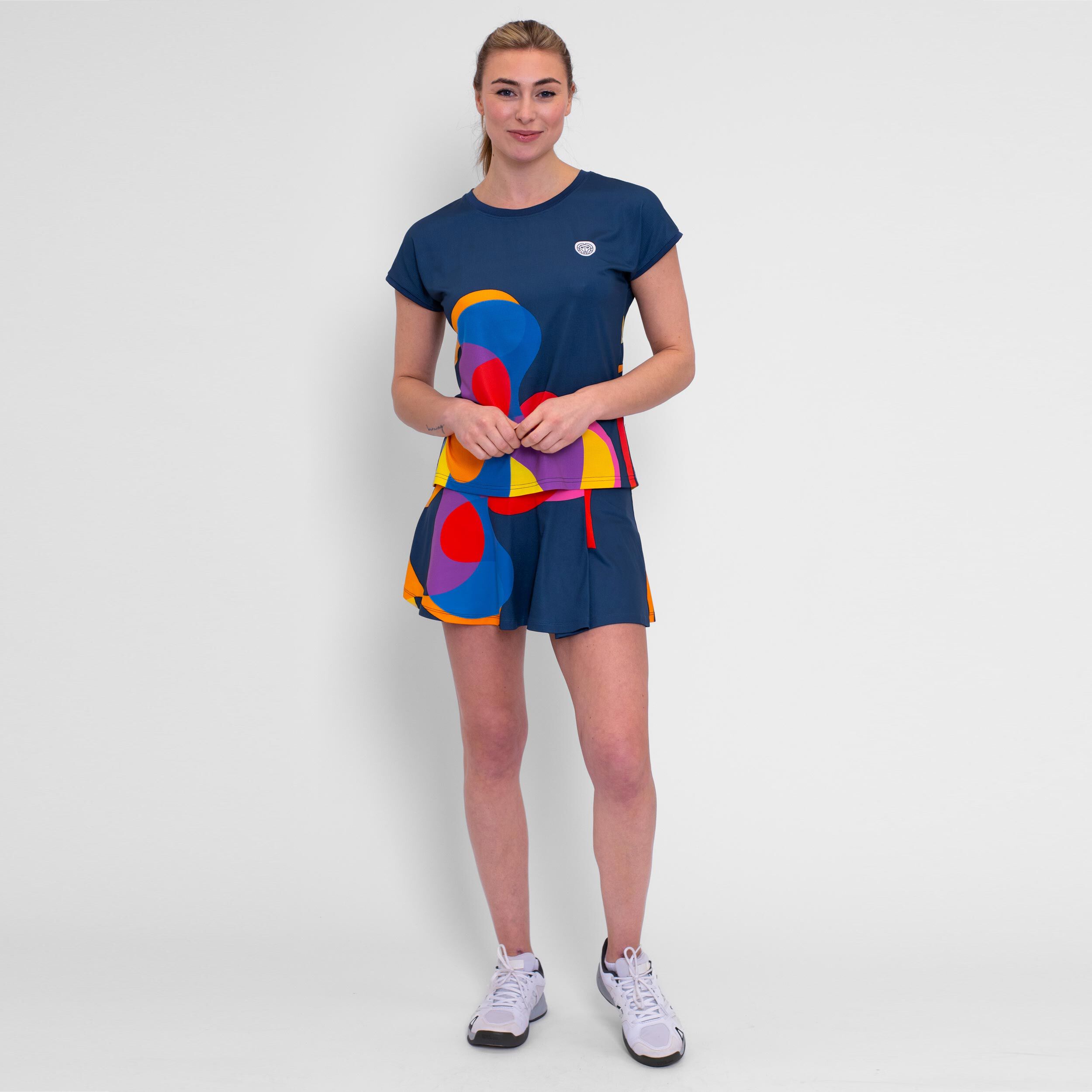 Twiggy T-Shirt Damen - Dunkelblau, Mehrfarbig