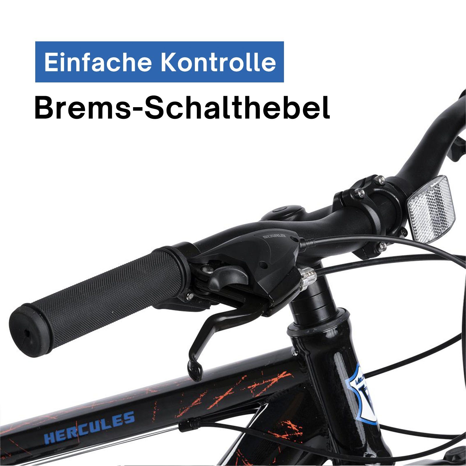 Velors Fatbike 26 Zoll Mountainbike 4,0 Fat Tire MTB für Herren Damen und Jungen, 21 Gang Shimano Tourney TZ-500 Schaltwerk, Kettenschaltung, mechanische Scheibenbremse, Hardtail Fahrrad, Fat Bike