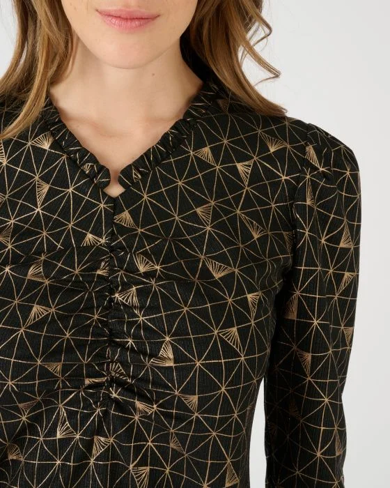 T-shirt en maille fantaisie