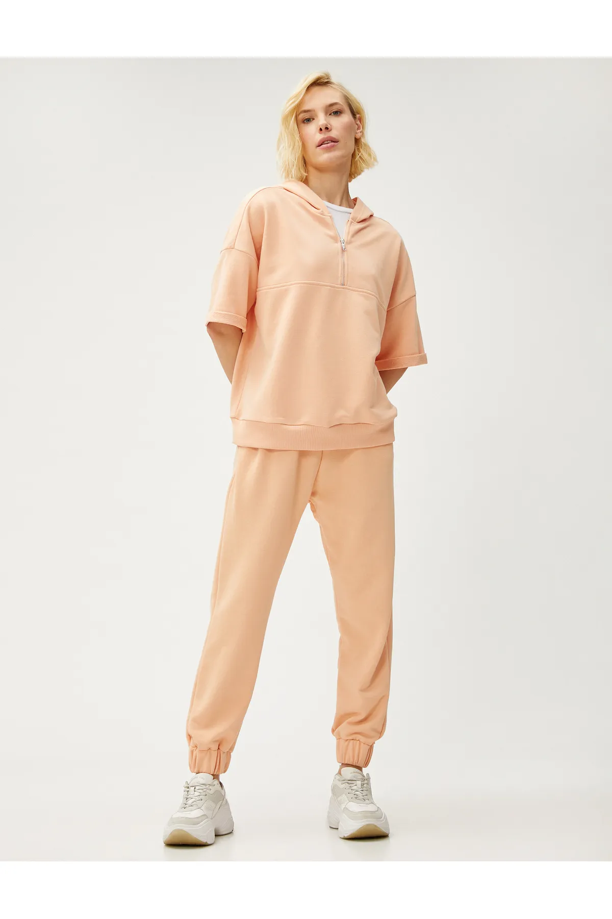 Koton  Jogger-Jogginghose mit Taschen und Bindebund