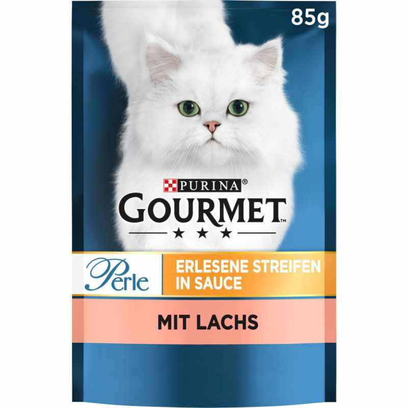 GOURMET Nassfutter GOURMET Perle Erlesene Streifen 26x85g Lachs
