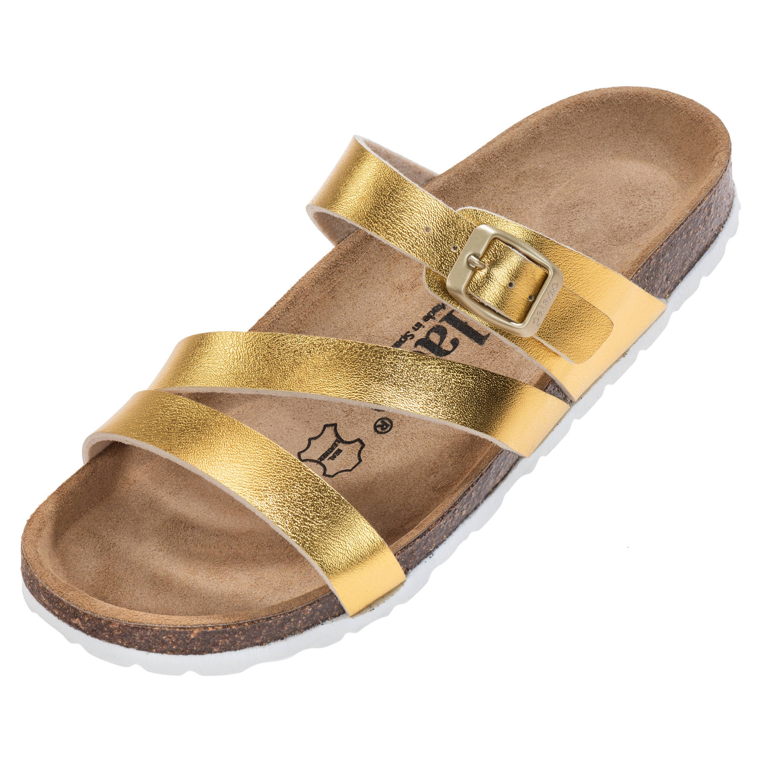 Palado Ikaria Metallic, Pantoletten, Damen, Gold