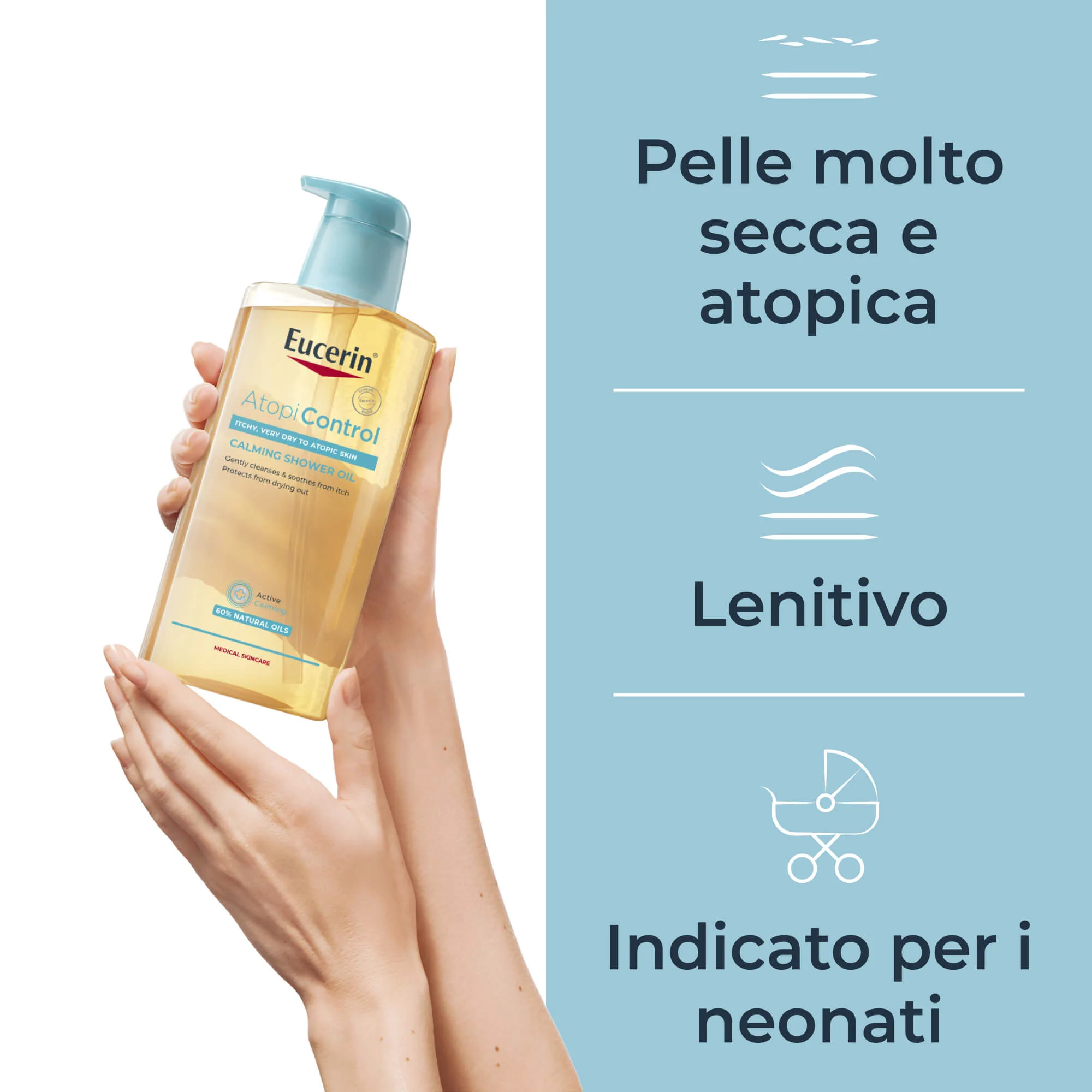 AtopiControl AtopiControl čistiaci olej – do kúpeľa a sprchy, olej do kúpeľa