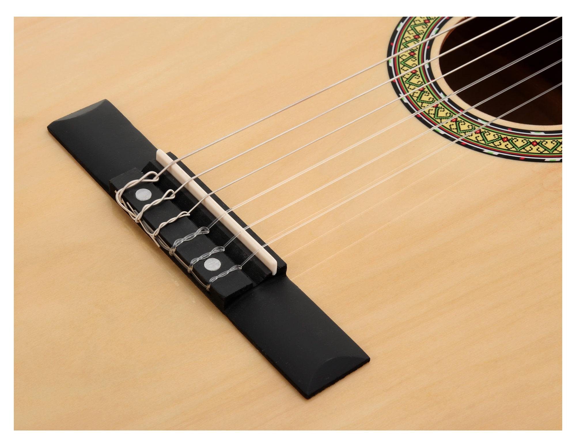 Classic Cantabile Konzertgitarre AS-851 Klassikgitarre, 4/4, Das perfekte Einsteigerinstrument!