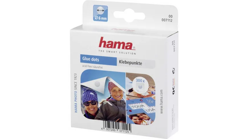 Hama Klebepunkte, 6 mm, 300 Stück, permanent