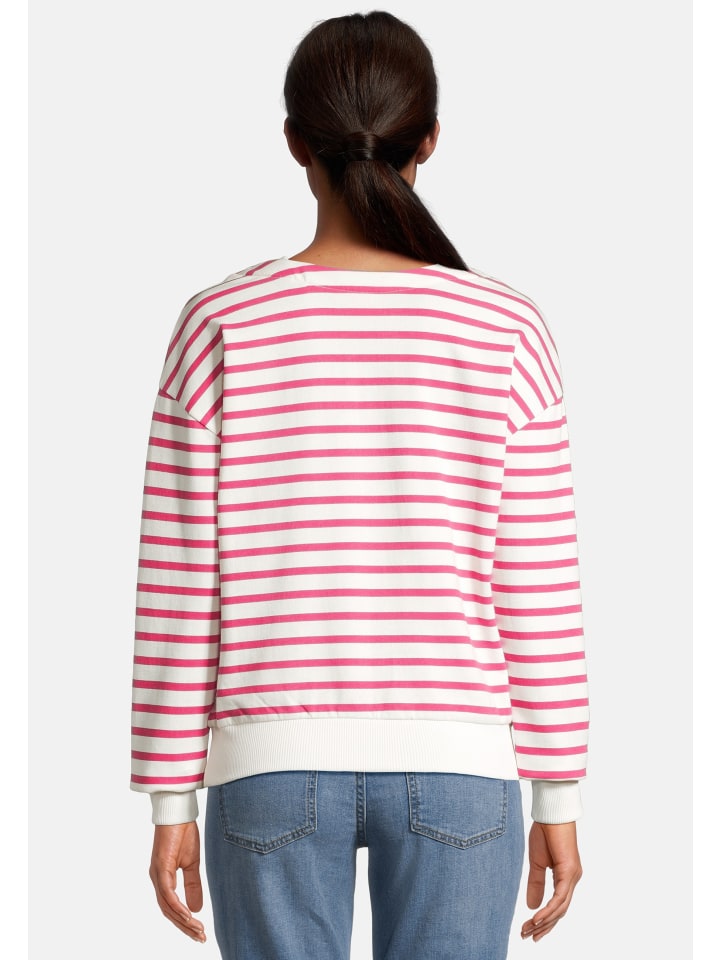 Salzhaut Sweatshirt LAFF in Offwhite pink günstig kaufen