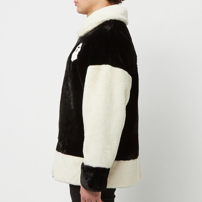 A Bathing Ape Faux Fur Jacket black