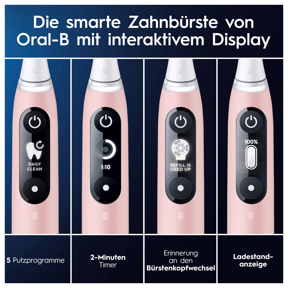 Elektrische Zahnbürste iO Series 6 Pink Sand, 1 St