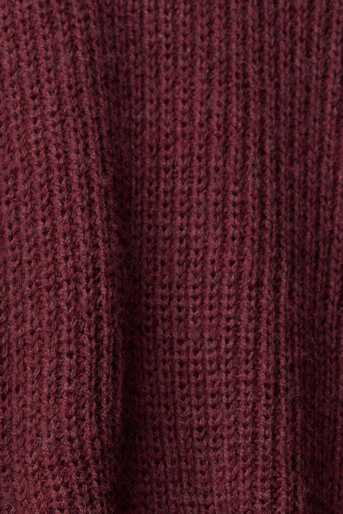 Pullover mit bauschigen Ärmeln mit Wollanteil