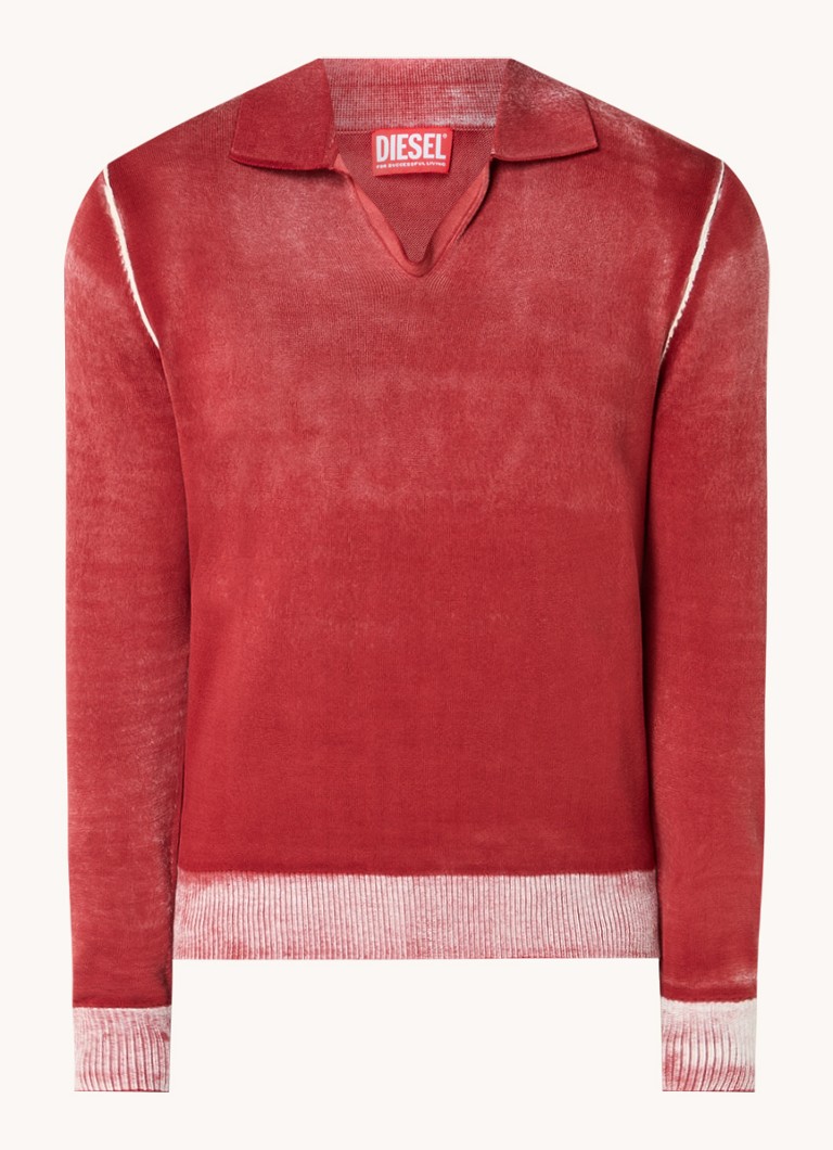 Maglione Diesel K-Lorenzo a maglia fine con finitura lavata