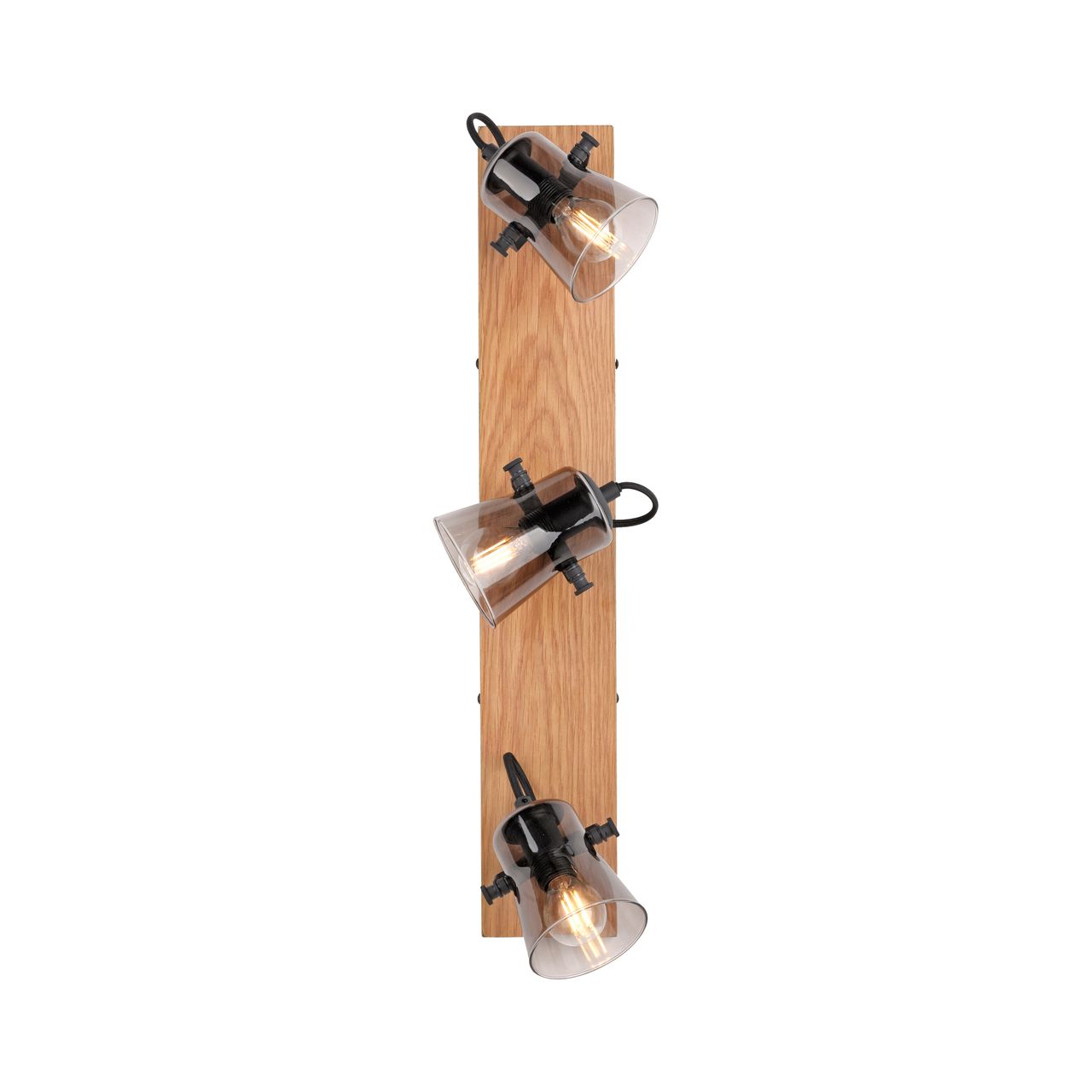 JUST LIGHT JUST LIGHT.  Deckenleuchte GREEN LANGSTRÖM, 3x E14/10Watt max., Holz-natur