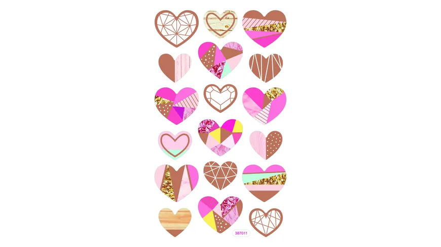 folia Soft-Sticker PASTEL 2 Blatt 33 Sticker