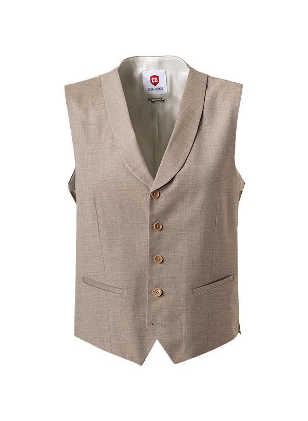 CG, Weste Paddy, Slim Fit, Schurwolle, sand meliert