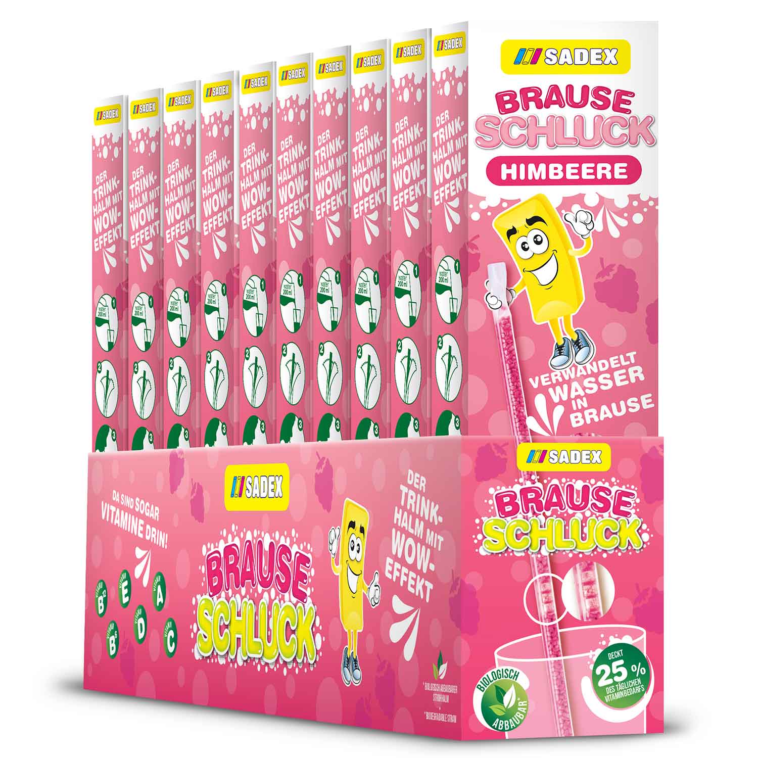 Sadex Brause Schluck Himbeere 7er