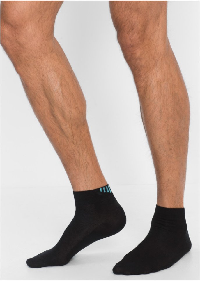 Sportsocken mit Schriftzug (5er Pack) mit Bio-Baumwolle