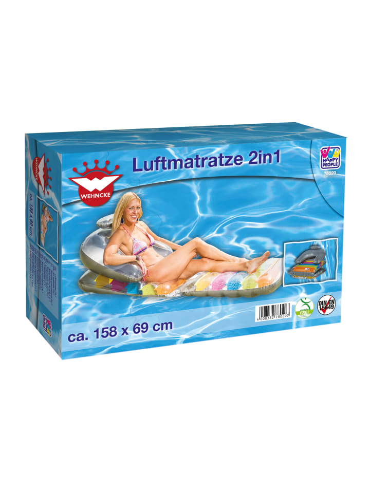 Happy People Happy People - Luftmatratze 2in1 in mehrfarbig günstig kaufen onesize