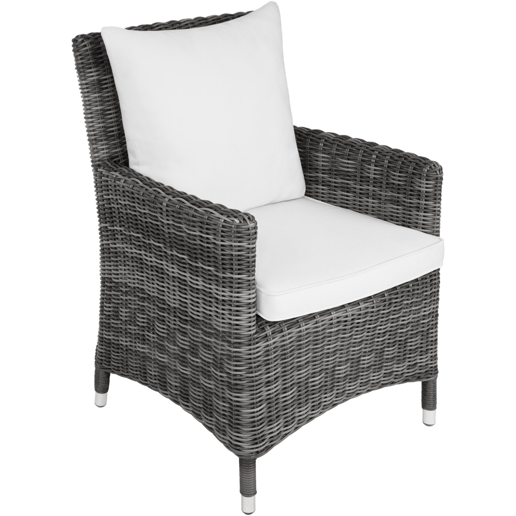 tectake Rattanstuhl Sanremo (4er, 4 St), Schmutzabweisend
