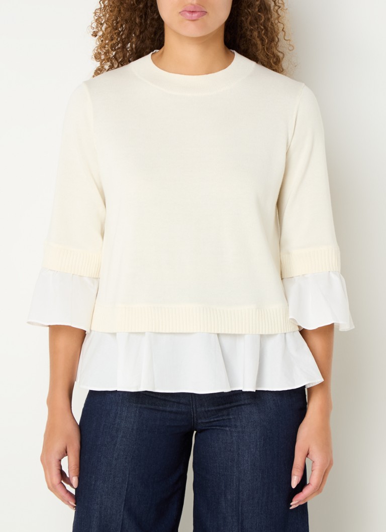 LKBennett Maisie fine knitted top with rushes