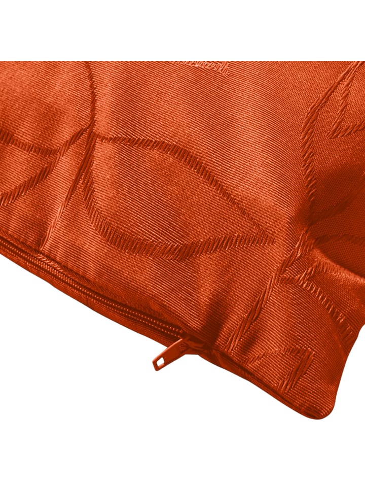 Erwin Müller Jacquard Outdoor-Kissenhülle Terrassa in orange günstig kaufen