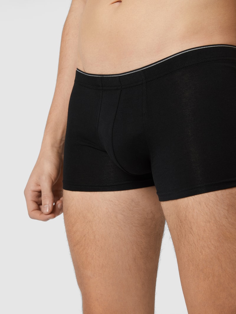 Trunks mit elastischem Bund im 3er-Pack in schwarz