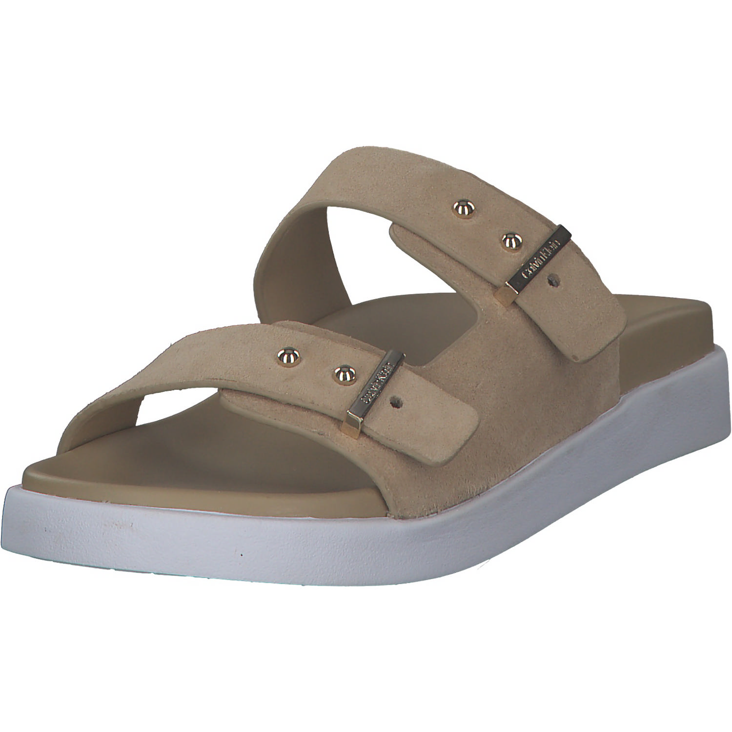 Calvin Klein HW0HW01155+HW0HW01156, Pantoletten, Damen, Beige