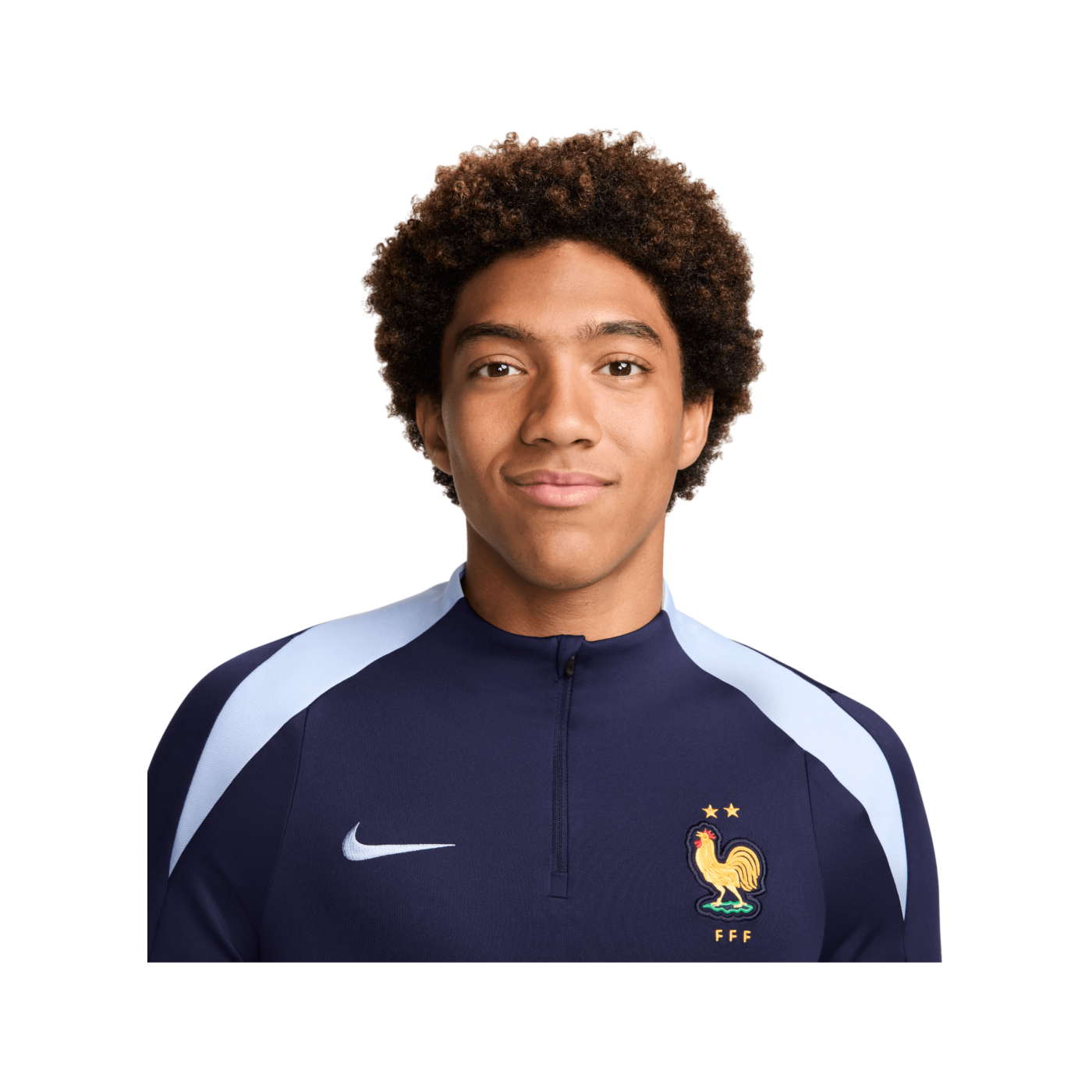 Nike Frankreich Drill Top EM 2024 Blau F498