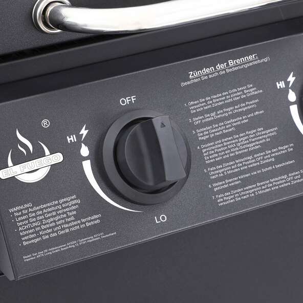 Gasgrill San Jose 2 Brenner