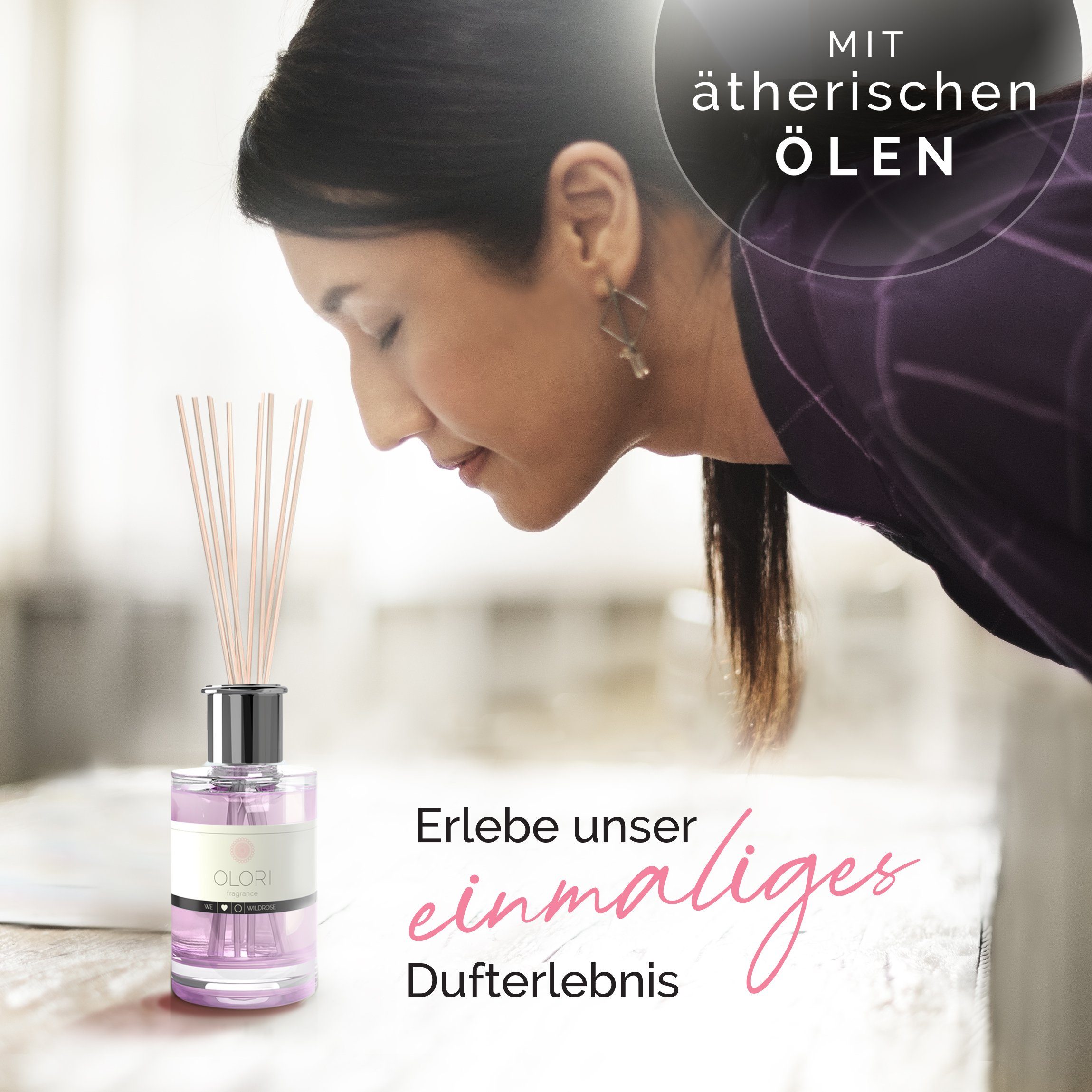 OLORI Raumduft Diffuser I Sandelholz I mit ätherischen Ölen I 200 ml