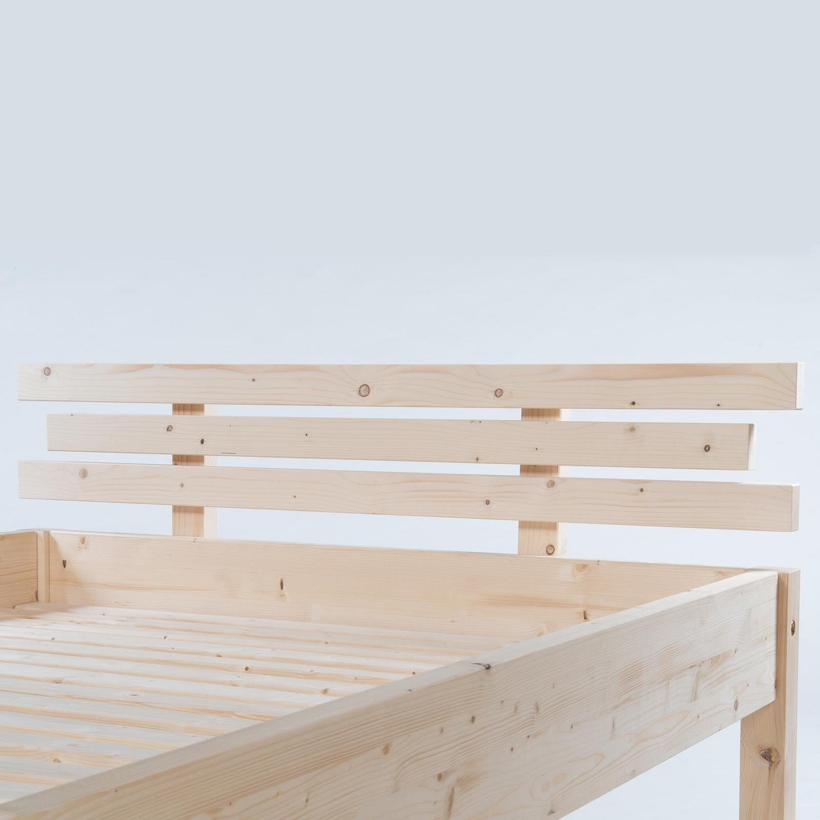 TUGA-Holztech Massivholzbett Dübelbett (Fichte) 