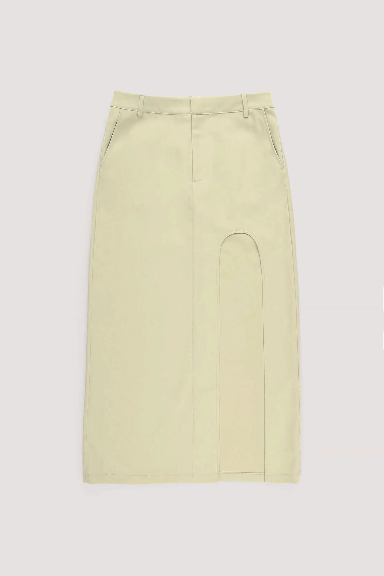 Rock mit mittlerer Taille und Schlitz