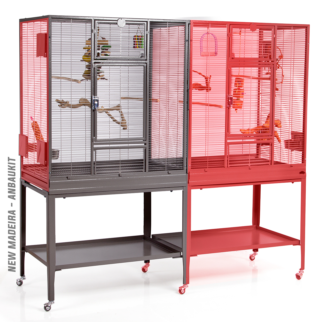 Montana Cages Käfige & Volieren Montana Cages Erweiterungs-Modul New Madeira dunkelgrau